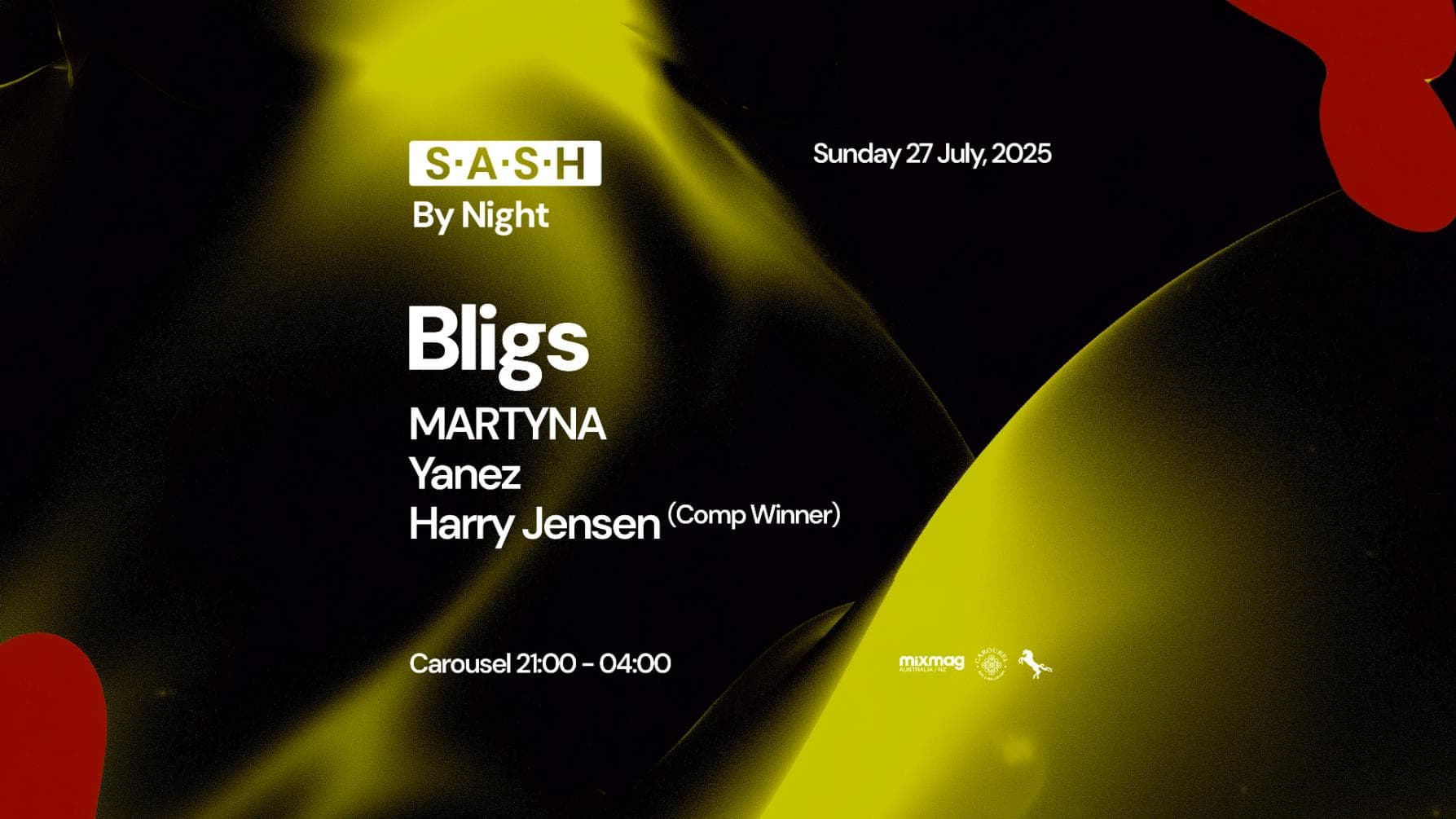 ★ S.A.S.H By Night ★ Bligs ★ Sunday 27th July ★