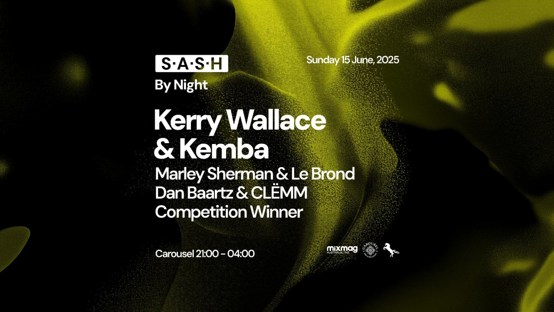 ★ S.A.S.H By Night ★ Kerry Wallace & Kemba ★ Sunday 15th June ★