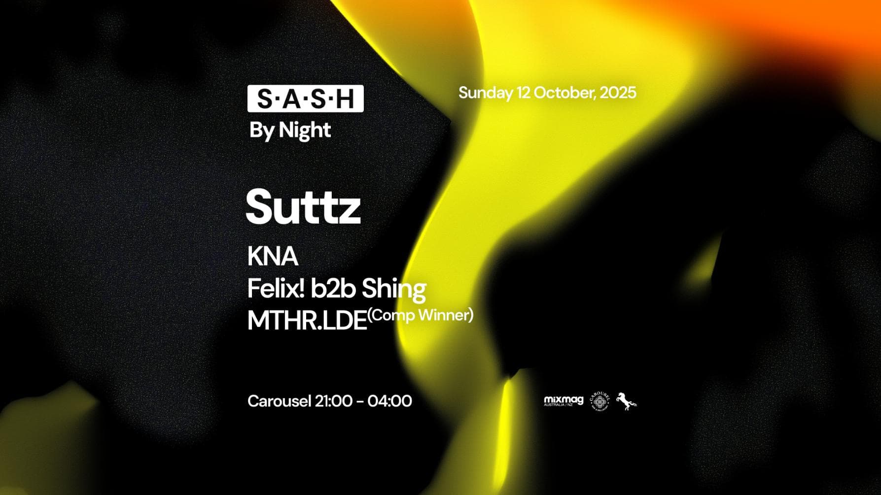 ★ S.A.S.H By Night ★ Suttz ★ Sunday 12th October ★
