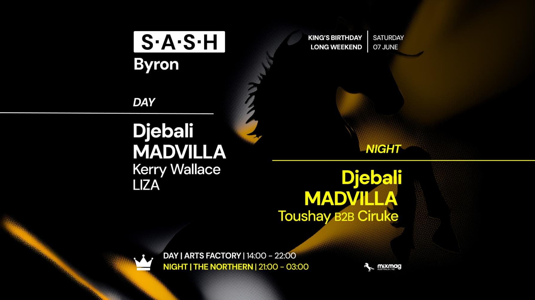 ★ S.A.S.H Byron Day & Night ★ Djebali & MADVILLA ★ Saturday June 7th ★