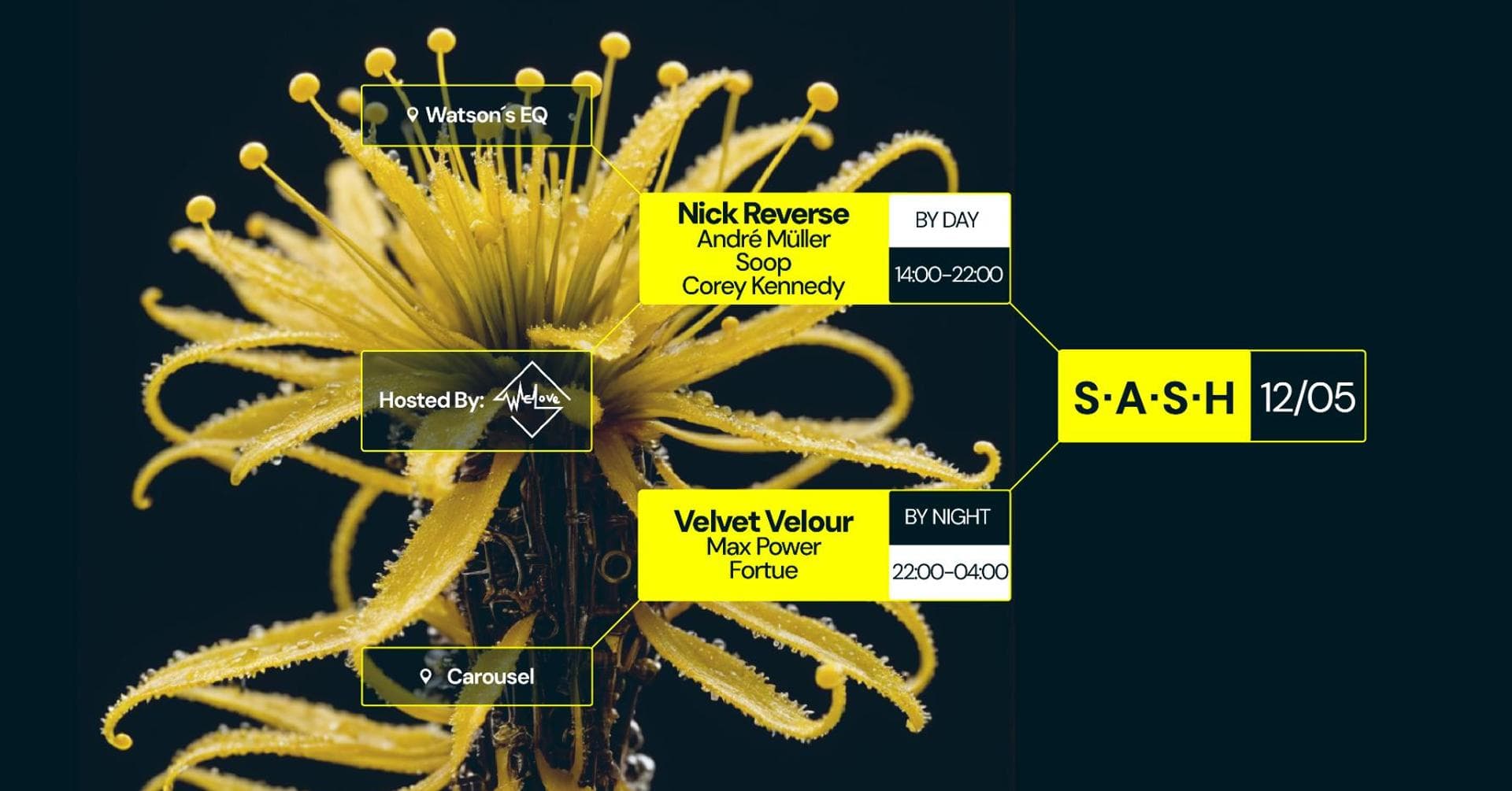 ★ S.A.S.H By Mother’s Day & Night ★ WeLove ★ Velvet Velour ★ Sunday 12th May ★