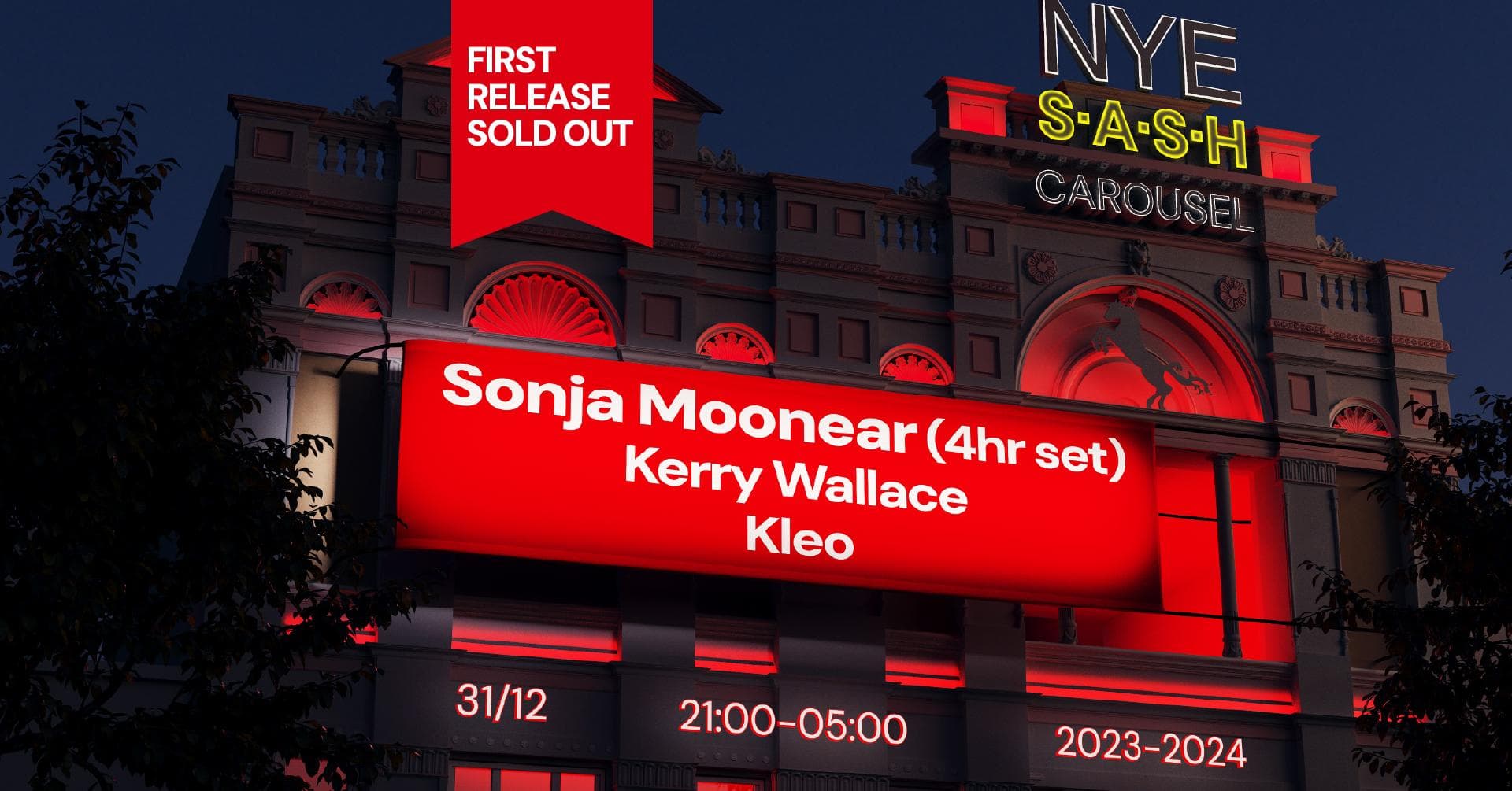★ S.A.S.H N.Y.E 2023 ★ Sonja Moonear (4hr set) ★ Sunday 31st December ★