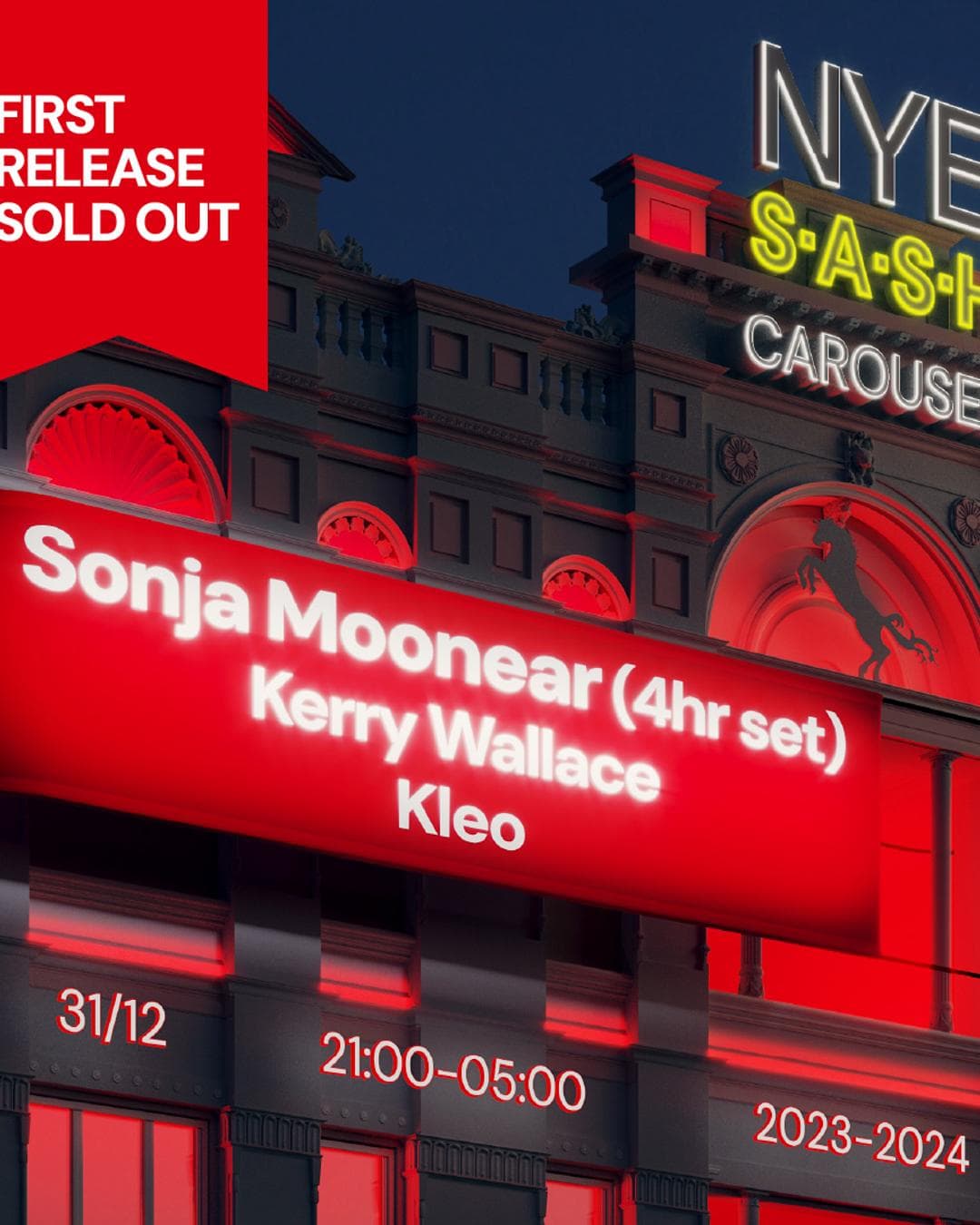 ★ S.A.S.H N.Y.E 2023 ★ Sonja Moonear (4hr set) ★ Sunday 31st December ★