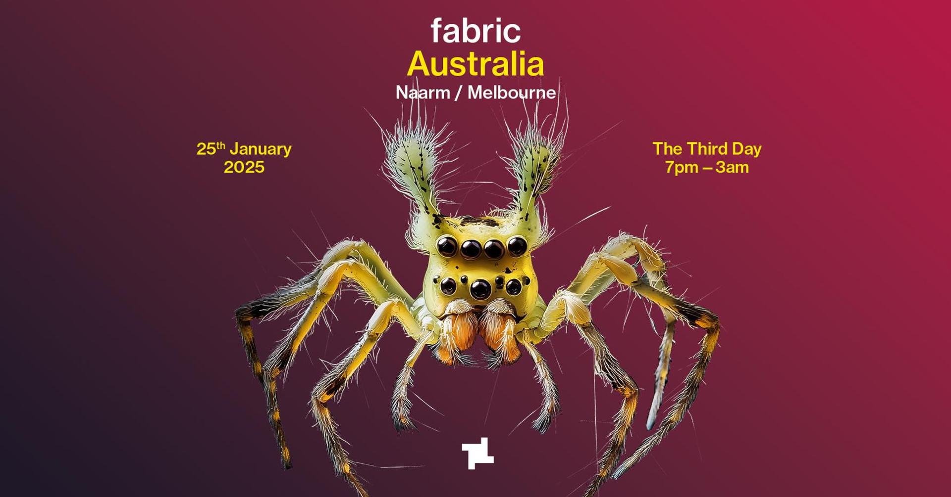 ★ S.A.S.H Melbourne x WAVES pres. fabric ★ Saturday January 25th ★ Raresh, tINI, Harry McCanna & more. ★