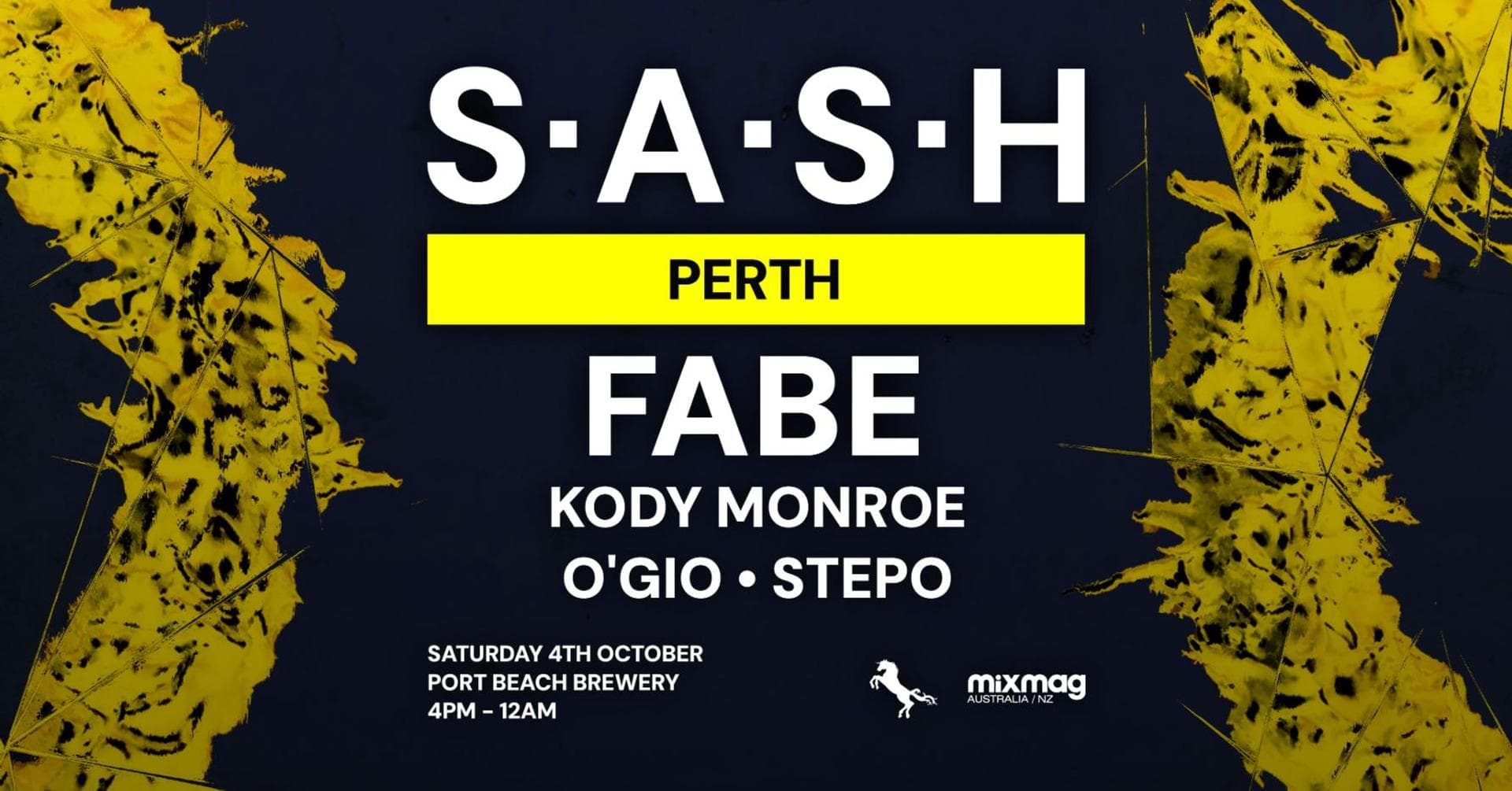 ★ S.A.S.H Perth ★ FABE ★ Saturday 4th October ★