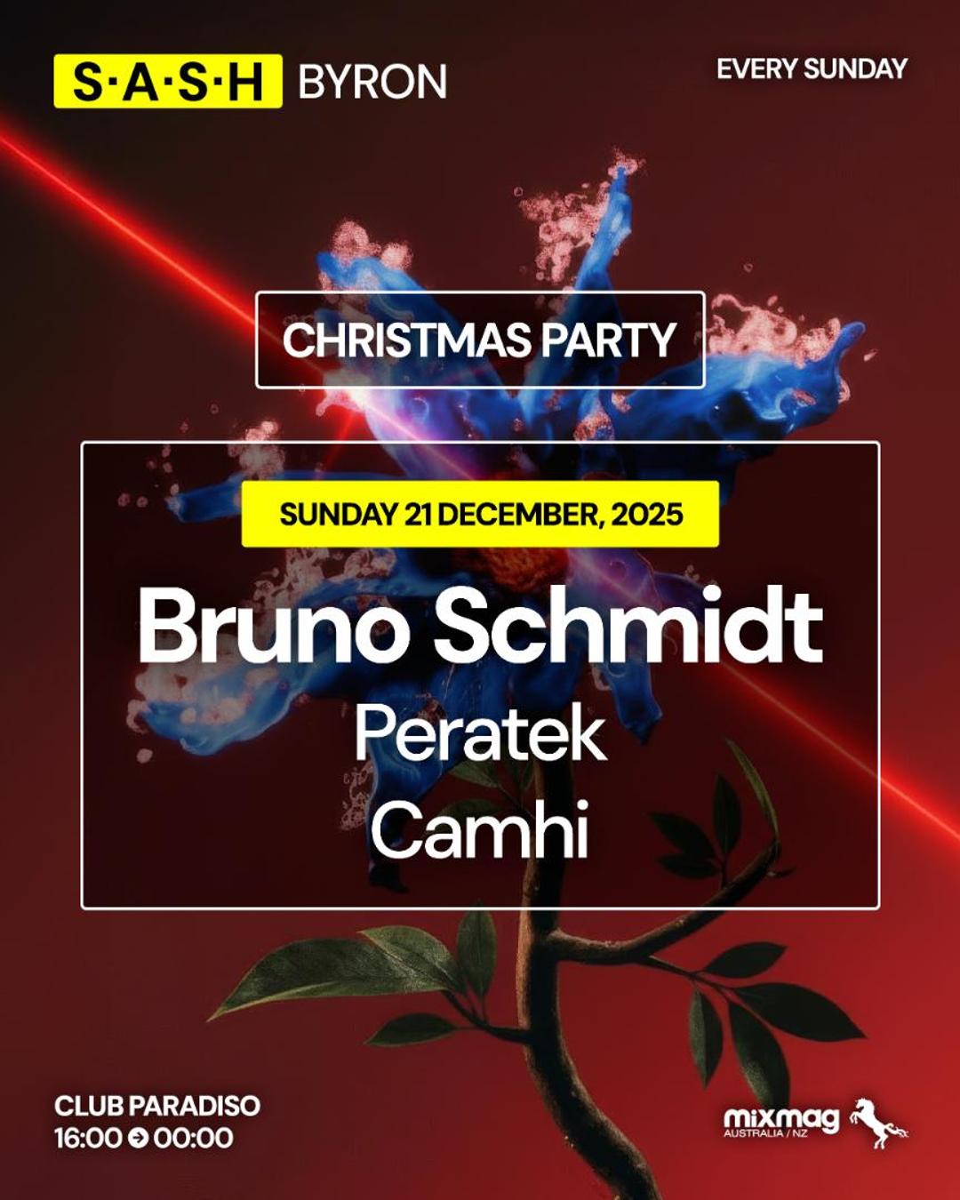 ★ S.A.S.H Byron ★ Christmas Party ★ Bruno Schmidt ★ Sunday 21st December ★