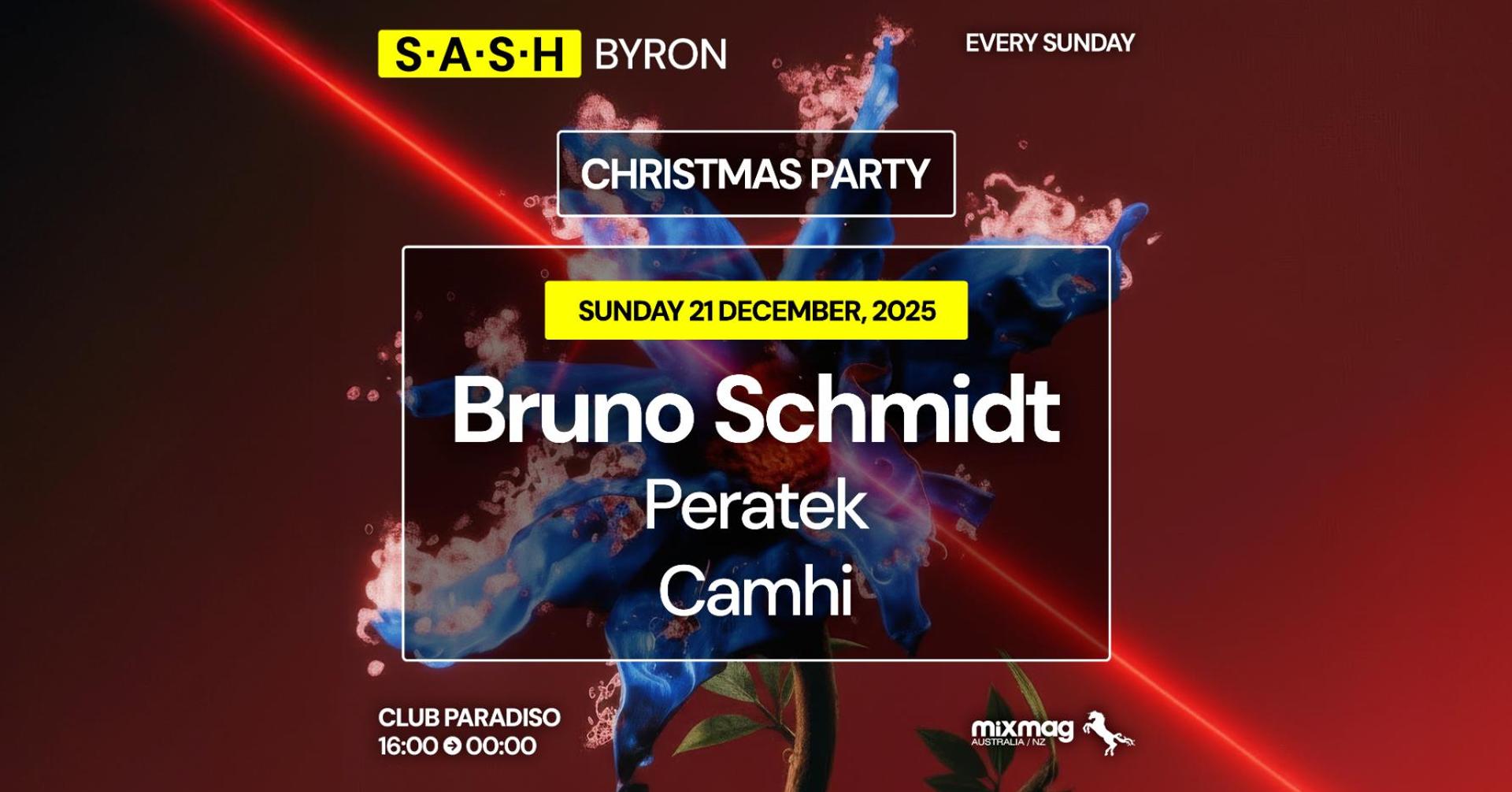 ★ S.A.S.H Byron ★ Christmas Party ★ Bruno Schmidt ★ Sunday 21st December ★