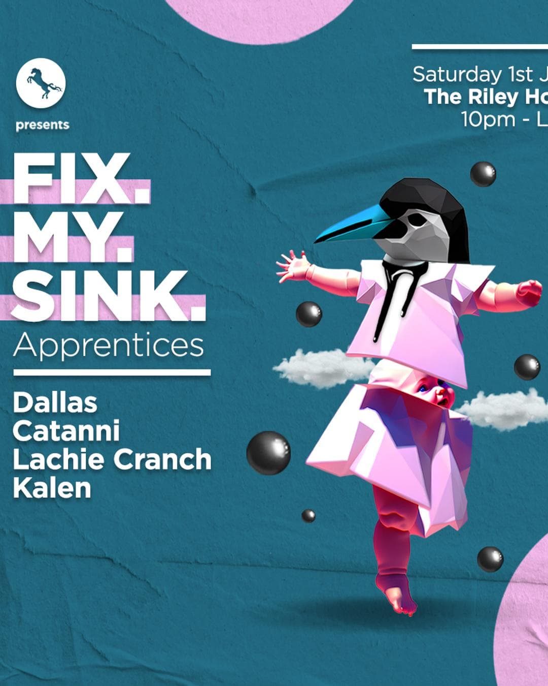 S.A.S.H Presents ╬ FIX MY SINK ╬ Apprentices ╬ Sat 1st July