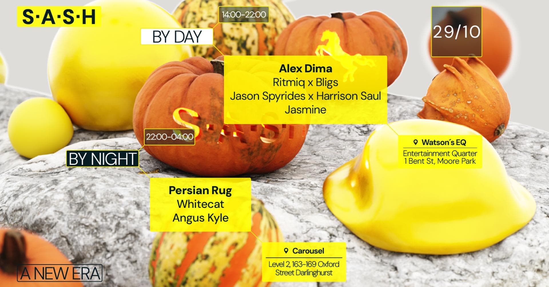 ★ S.A.S.H by Day & Night ★ Halloween Special ★ Alex Dima ★ Persian Rug ★