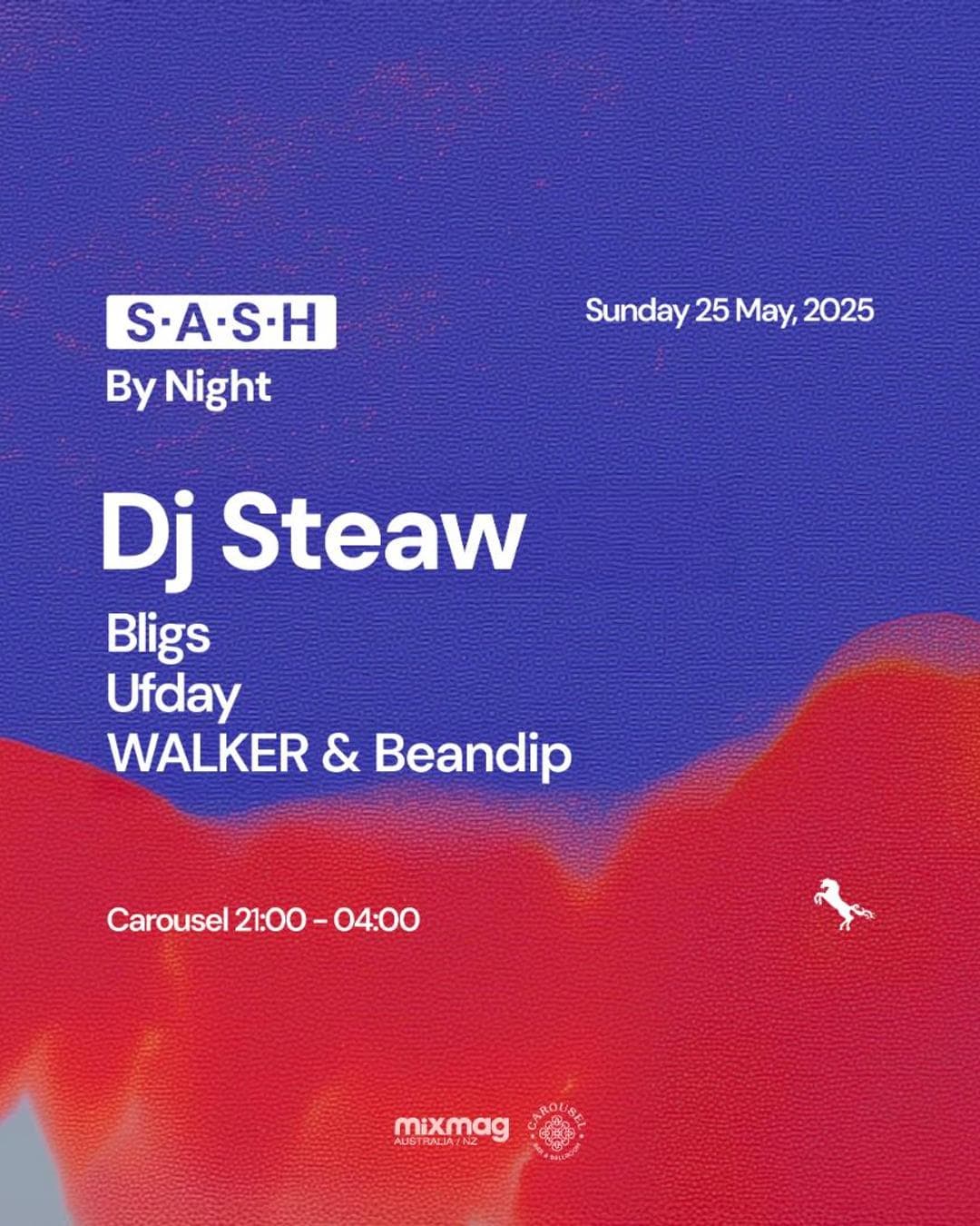 ★ S.A.S.H By Night ★ DJ Steaw ★ Sunday 25th May ★