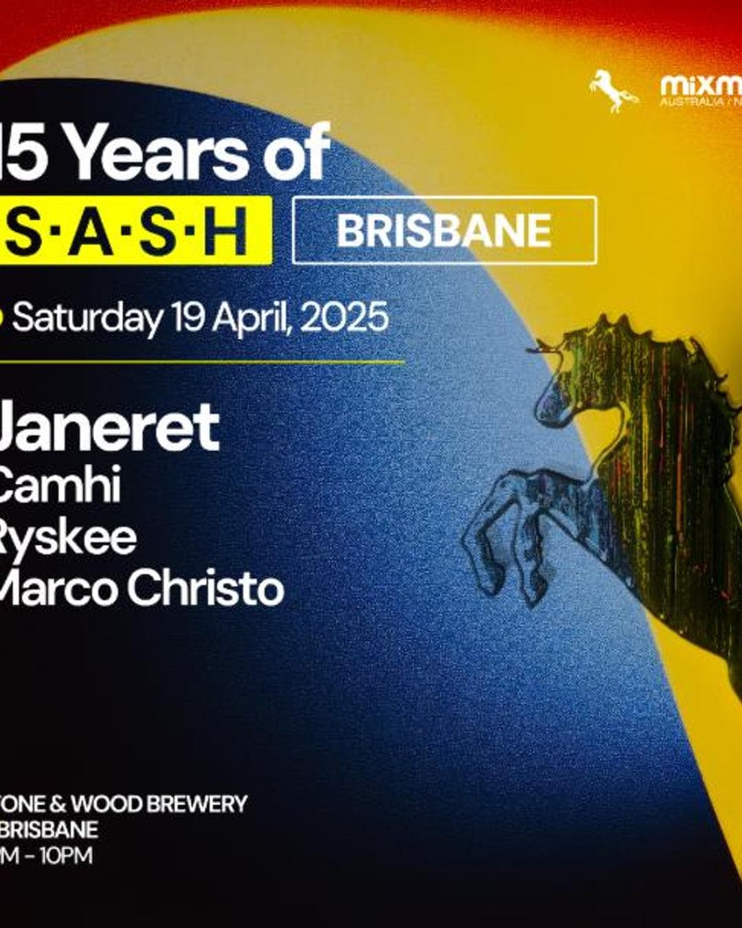 ★ 15 Years Of S.A.S.H Brisbane ★ Janeret ★ Saturday April 19th ★