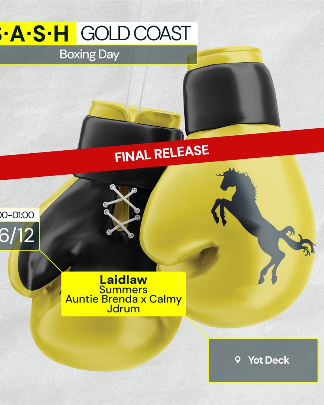 ★ S.A.S.H Gold Coast ★ Laidlaw ★ Tuesday 26th December ★