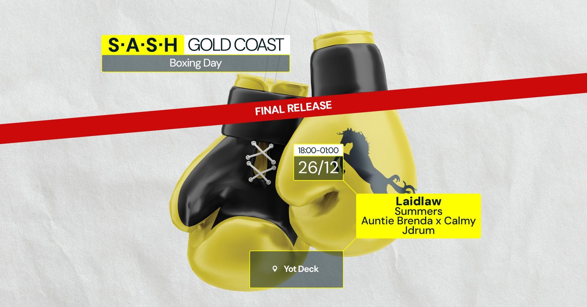 ★ S.A.S.H Gold Coast ★ Laidlaw ★ Tuesday 26th December ★
