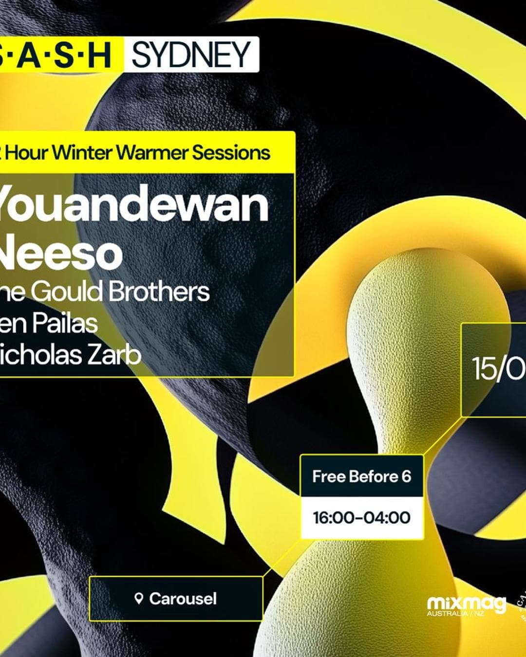 ★ S.A.S.H Sydney ★ Winter Warmer Sessions ★ Younandewan & Neeso ★ Sun 15th September ★