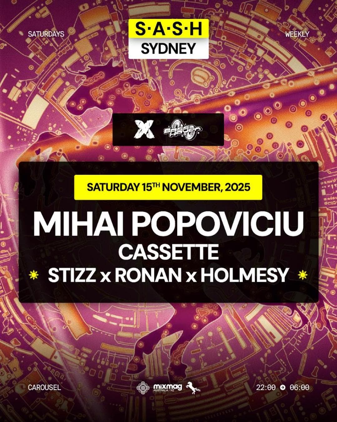 ★ S.A.S.H Sydney ★ Mihai Popoviciu ★ Saturday 15th November ★