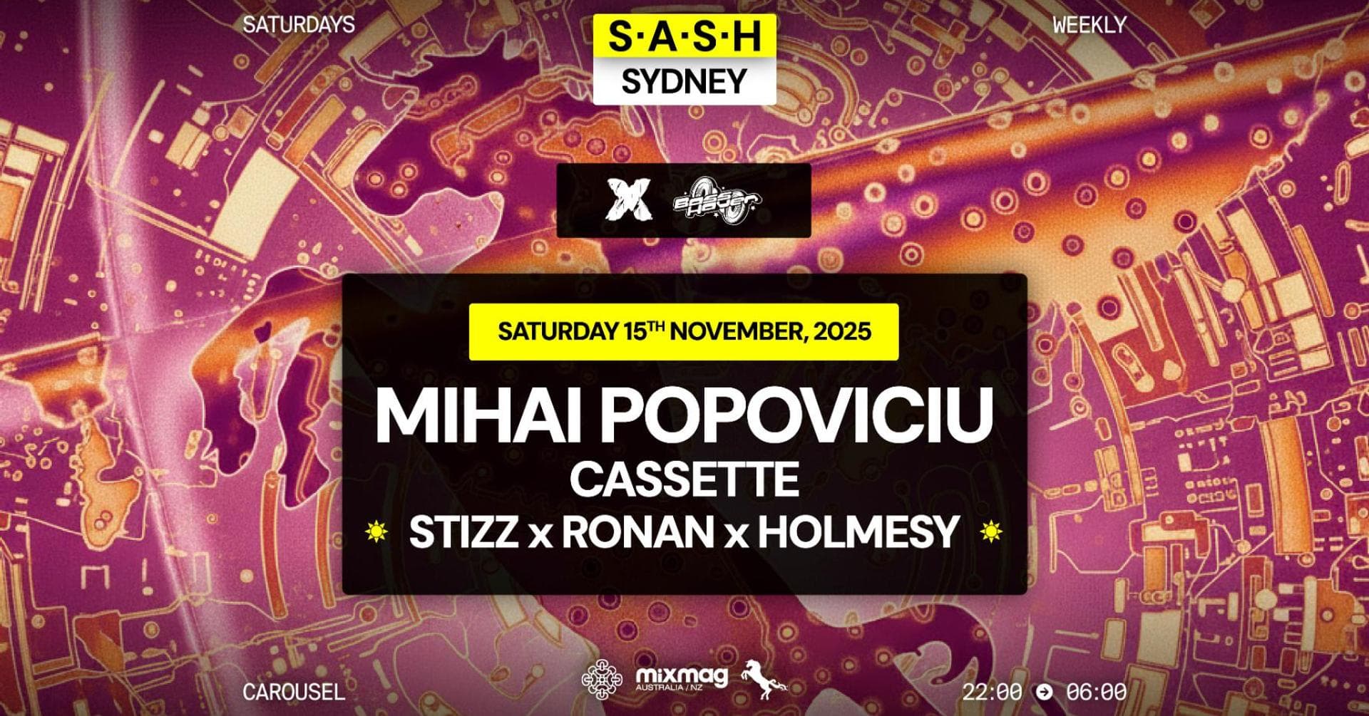 ★ S.A.S.H Sydney ★ Mihai Popoviciu ★ Saturday 15th November ★