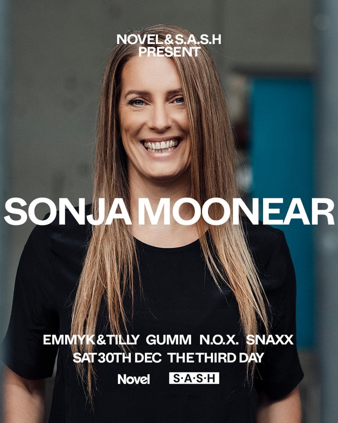 ★ Novel & S.A.S.H Melbourne Presents ★ Sonja Moonear ★ Saturday 30th December ★