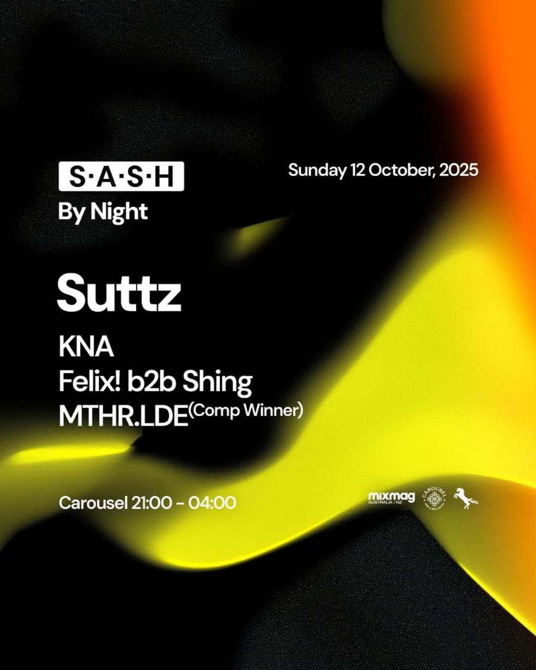 ★ S.A.S.H By Night ★ Suttz ★ Sunday 12th October ★