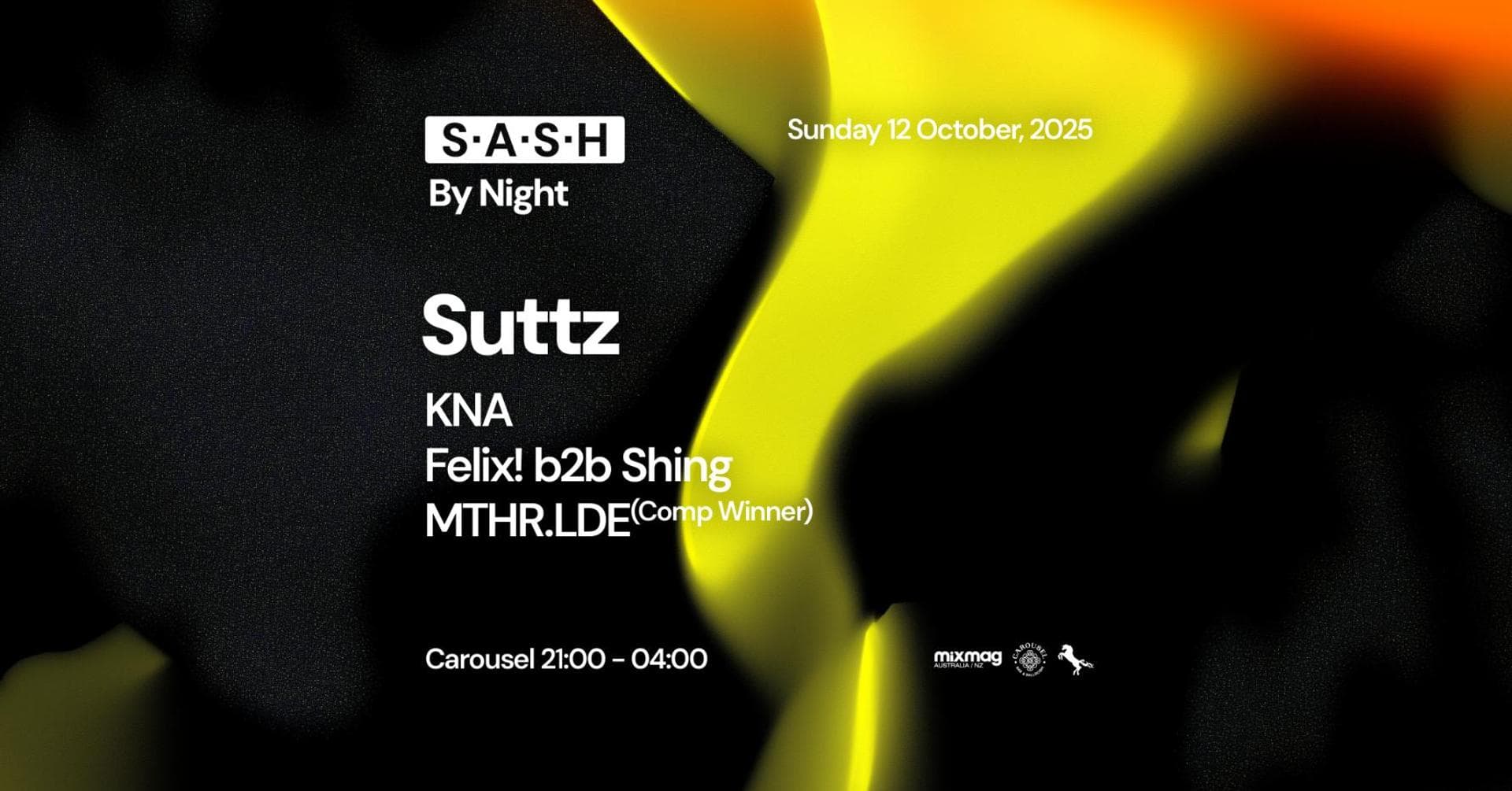 ★ S.A.S.H By Night ★ Suttz ★ Sunday 12th October ★
