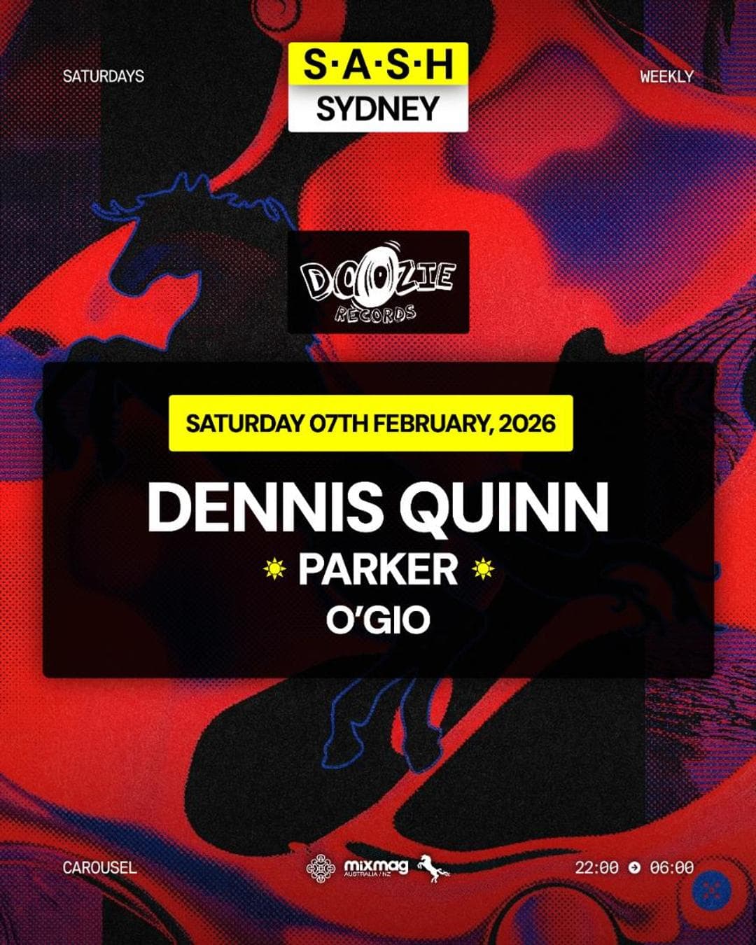 ★ S.A.S.H Sydney ★ Dennis Quin ★ Saturday 7th February ★