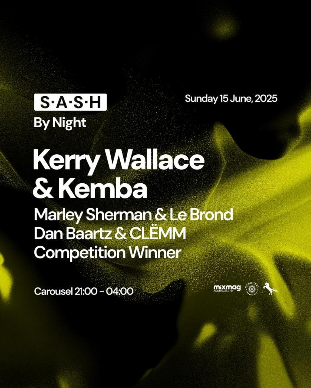 ★ S.A.S.H By Night ★ Kerry Wallace & Kemba ★ Sunday 15th June ★