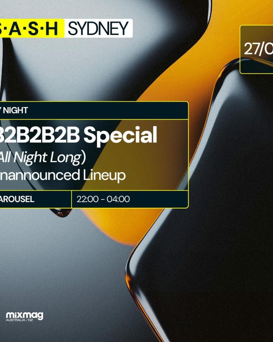 ★ S.A.S.H By Night ★ B2B2B2B? - All Night Long ★ Sunday 27th April ★