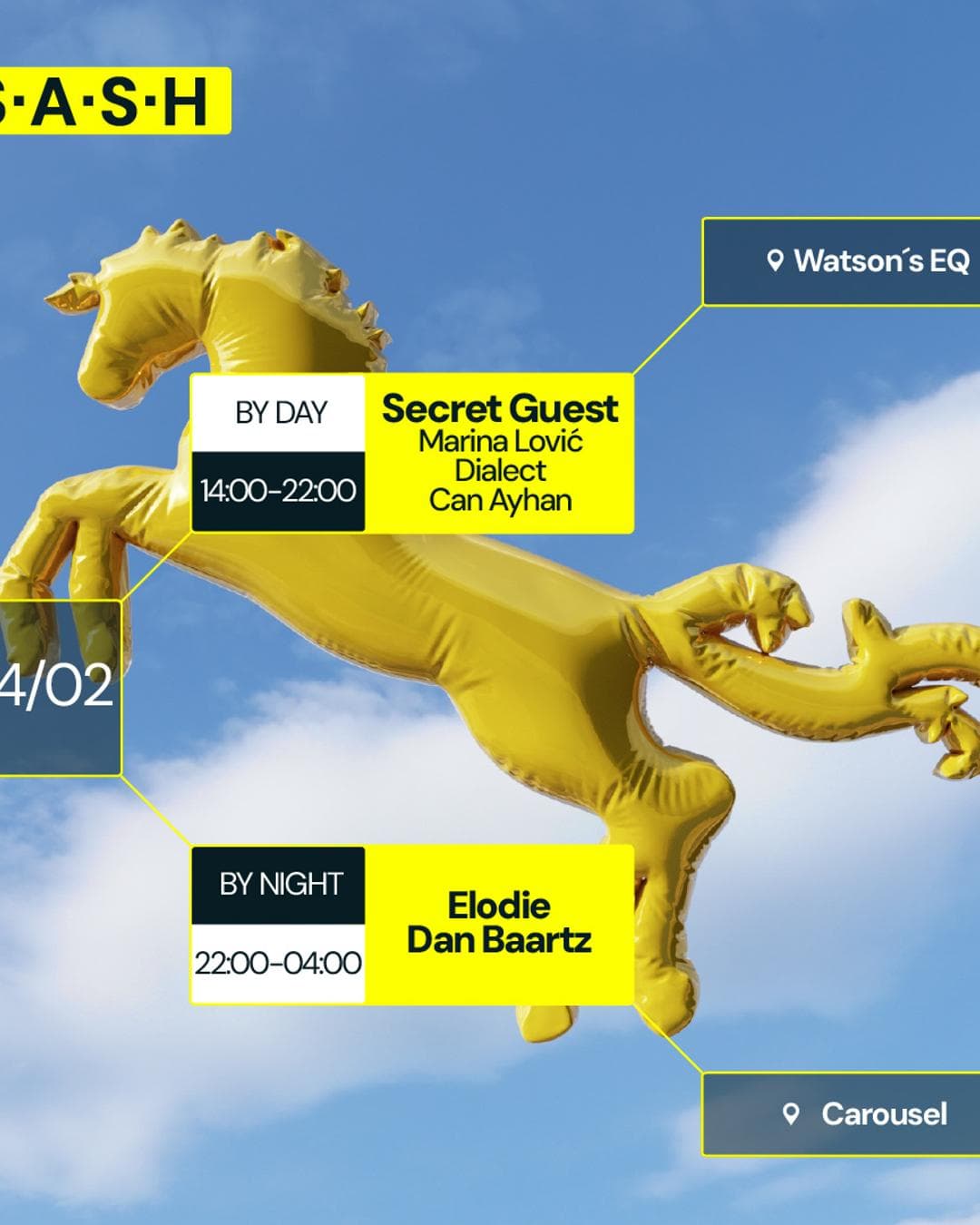 ★ S.A.S.H by Day & Night ★ Secret Guest ★ Elodie ★ 4th February ★