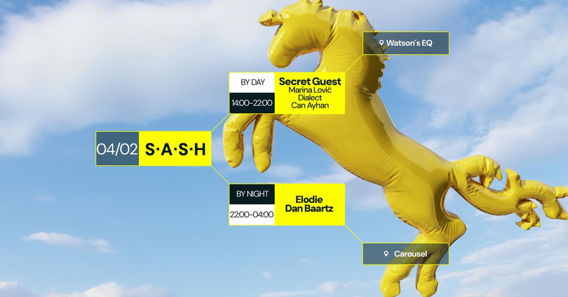 ★ S.A.S.H by Day & Night ★ Secret Guest ★ Elodie ★ 4th February ★