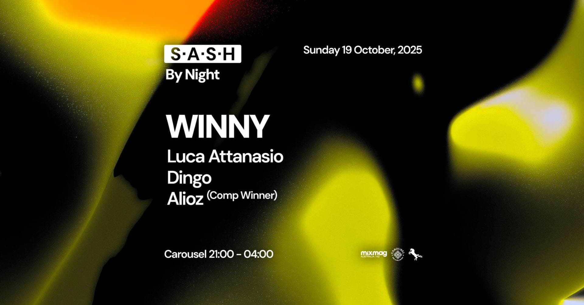 ★ S.A.S.H By Night ★ WINNY ★ Sunday 19th October ★
