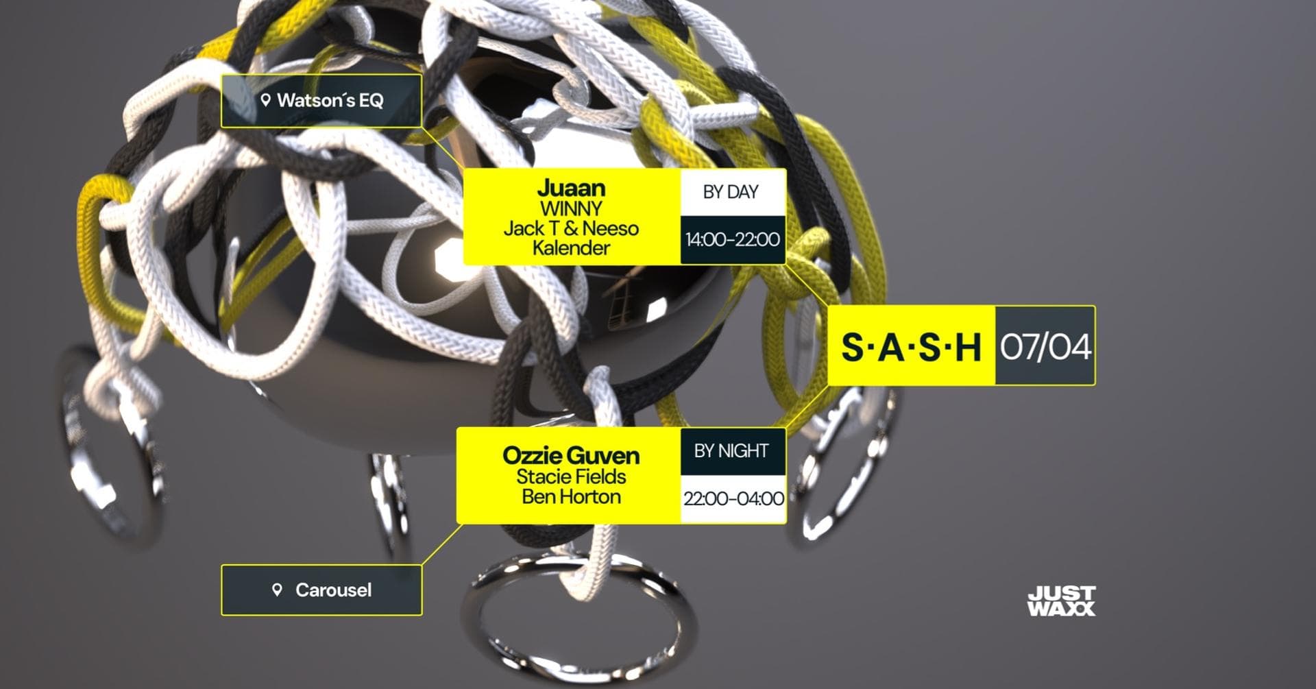 ★ S.A.S.H By Day & Night ★ Juaan ★ Ozzie Guven ★ Sunday 7th April ★