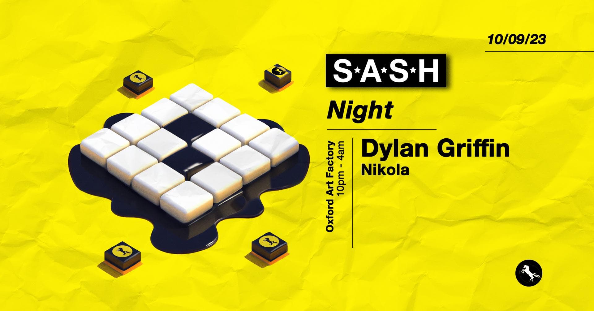 ★ S.A.S.H By Night ★ Dylan Griffin ★ Sunday 10th September ★