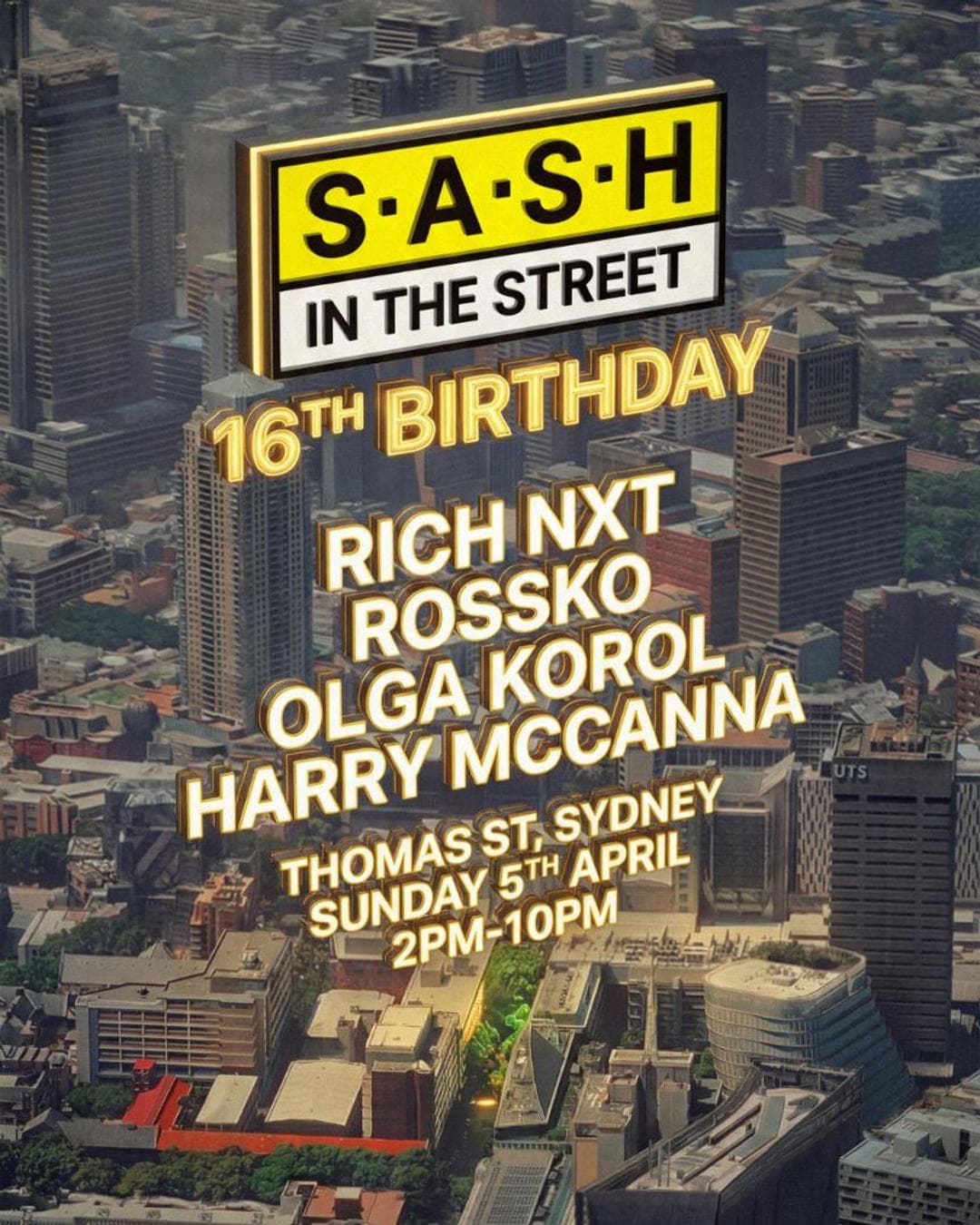 ★ S.A.S.H in the Street ★ 16th Birthday Street Party ★ Easter Sunday 5th April ★