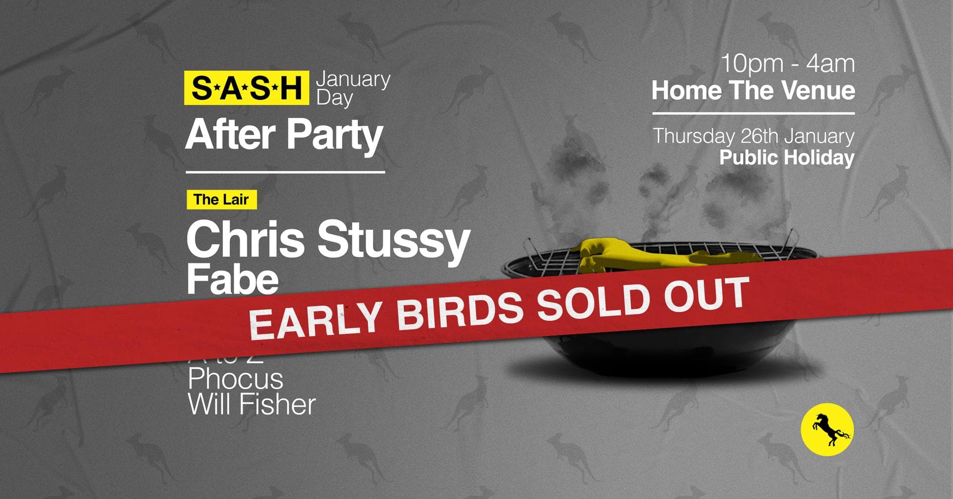 ★ S.A.S.H JANUARY DAY AFTER PARTY ★ CHRIS STUSSY ★ FABE ★
