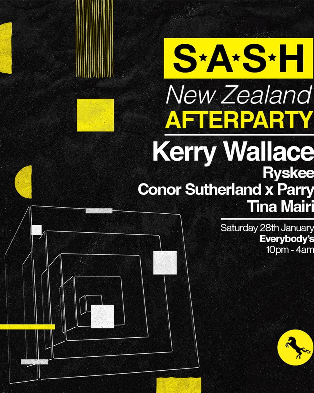 ★ S.A.S.H New Zealand ★ After Party ★ Kerry Wallace ★ 28th January ★