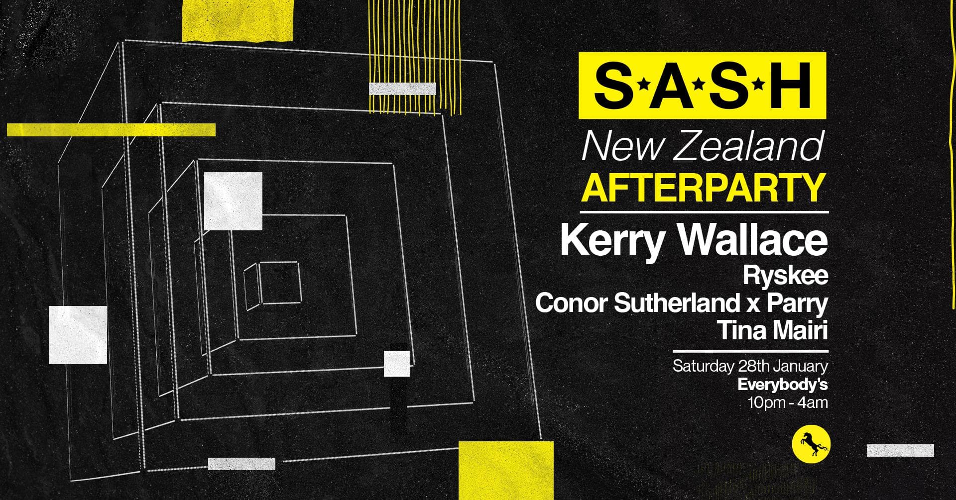 ★ S.A.S.H New Zealand ★ After Party ★ Kerry Wallace ★ 28th January ★