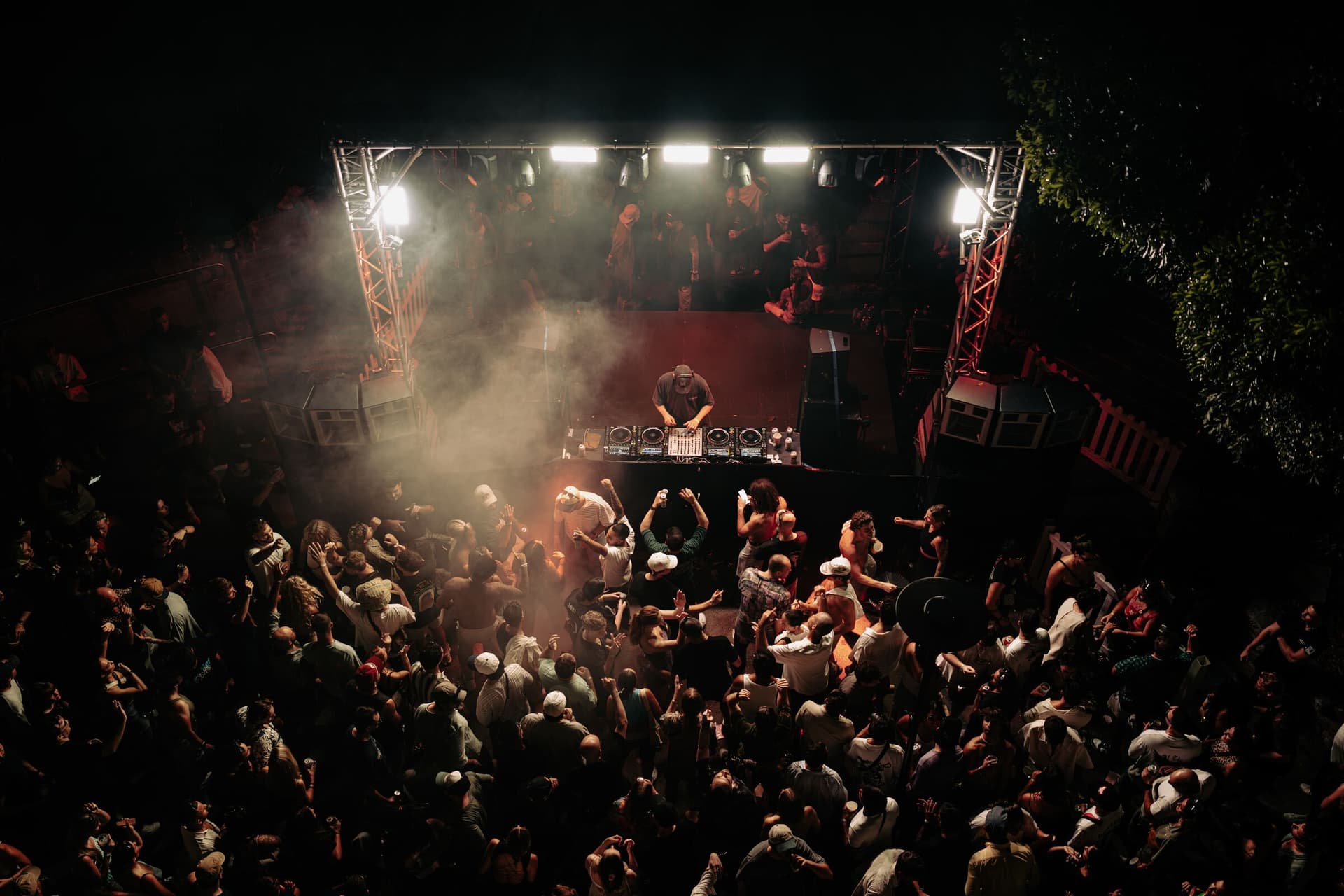 S.A.S.H open-air crowd in front of the stage