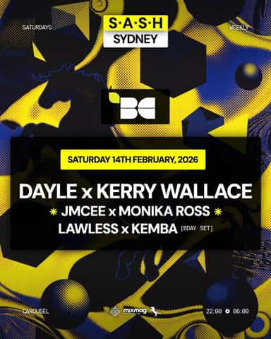 S.A.S.H Sydney x The Breakfast Club Saturday 14th February