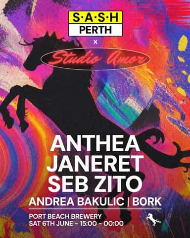 S.A.S.H Perth x Studio Amor Anthea Janeret Seb Zito Port Beach Brewery Sat 6th June