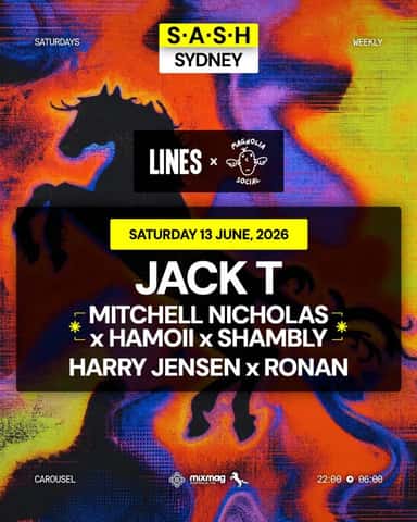 S.A.S.H Sydney x Bondi Lines & Magnolia Social Saturday 13th June