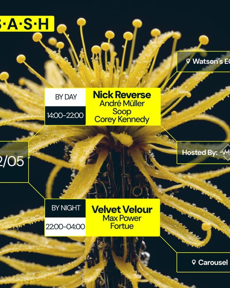 S.A.S.H By Mother’s Day & Night WeLove Velvet Velour Sunday 12th May