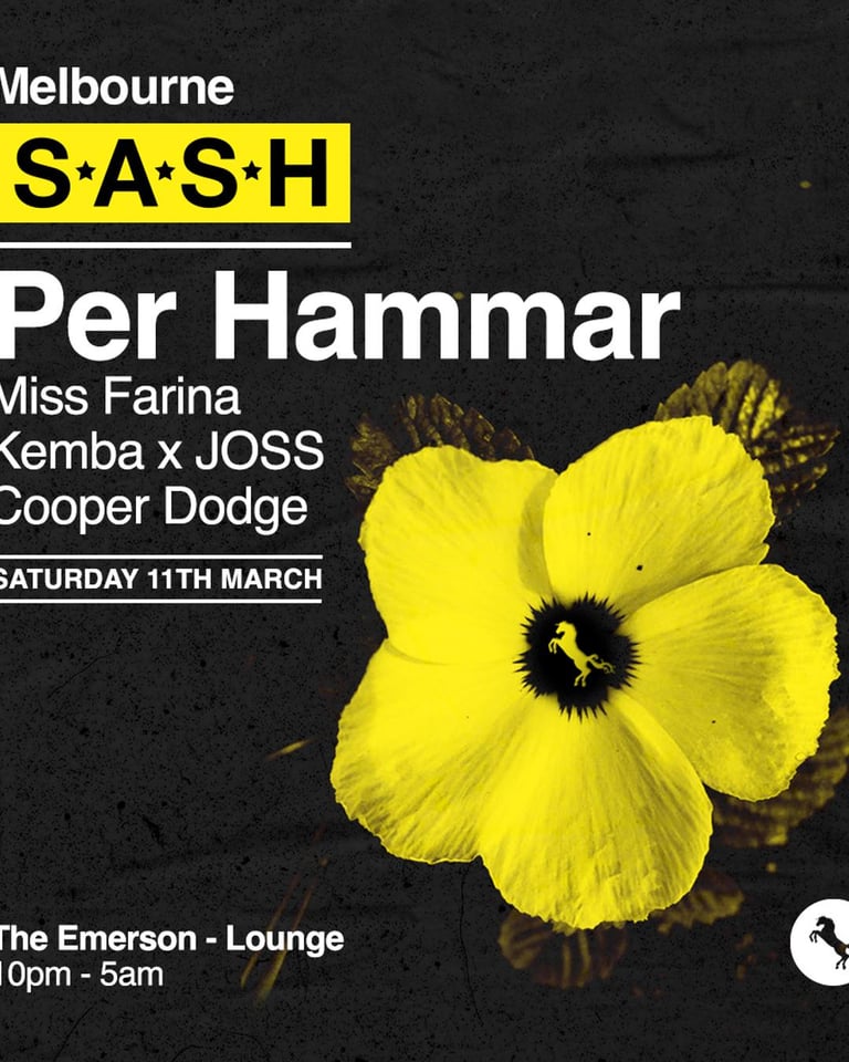 S.A.S.H Melbourne Per Hammar Saturday 11th March