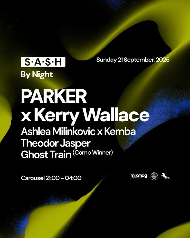 S.A.S.H By Night PARKER x Kerry Wallace Sunday 21st September