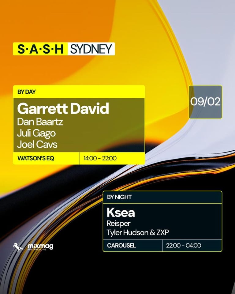 S.A.S.H By Day & Night Garrett David Ksea Sunday February 9th
