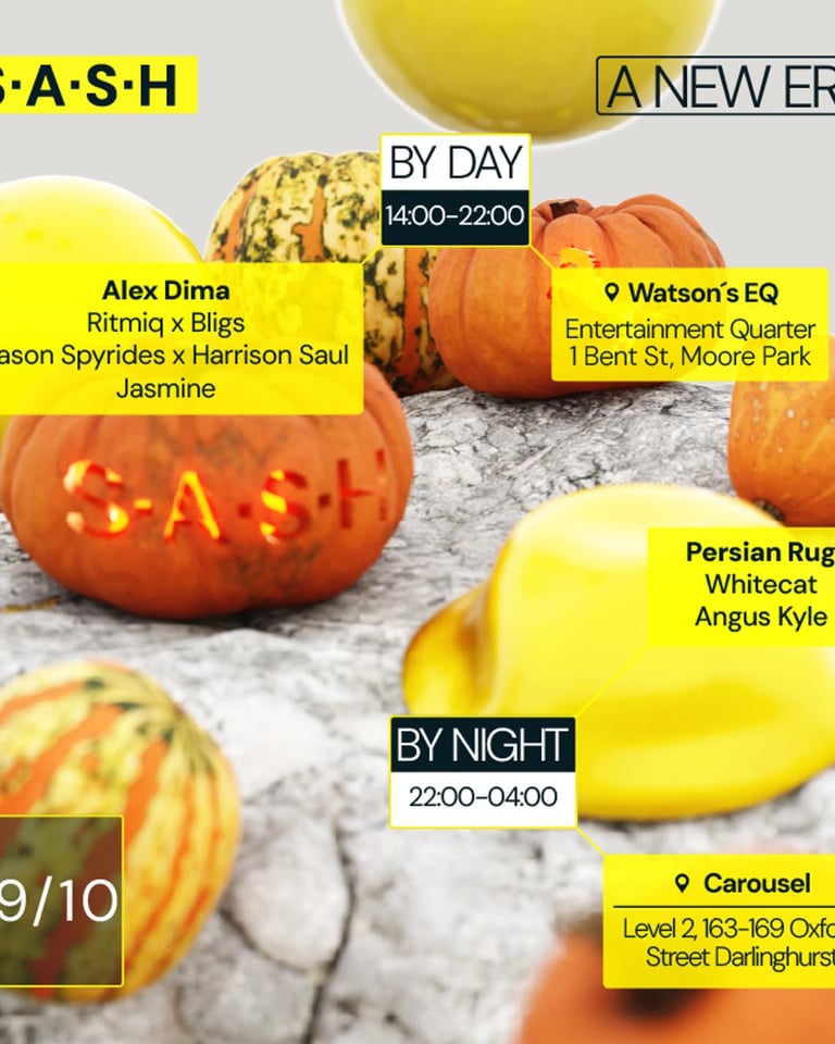 S.A.S.H by Day & Night Halloween Special Alex Dima Persian Rug