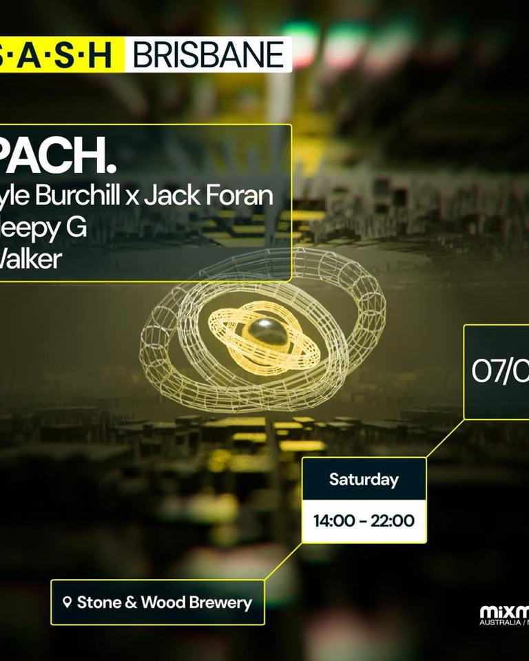 S.A.S.H Brisbane PACH. Stone & Wood Brewery Saturday September 7th