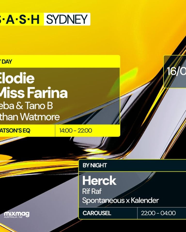 S.A.S.H By Day & Night Elodie & Miss Farina Herck Sunday February 16th