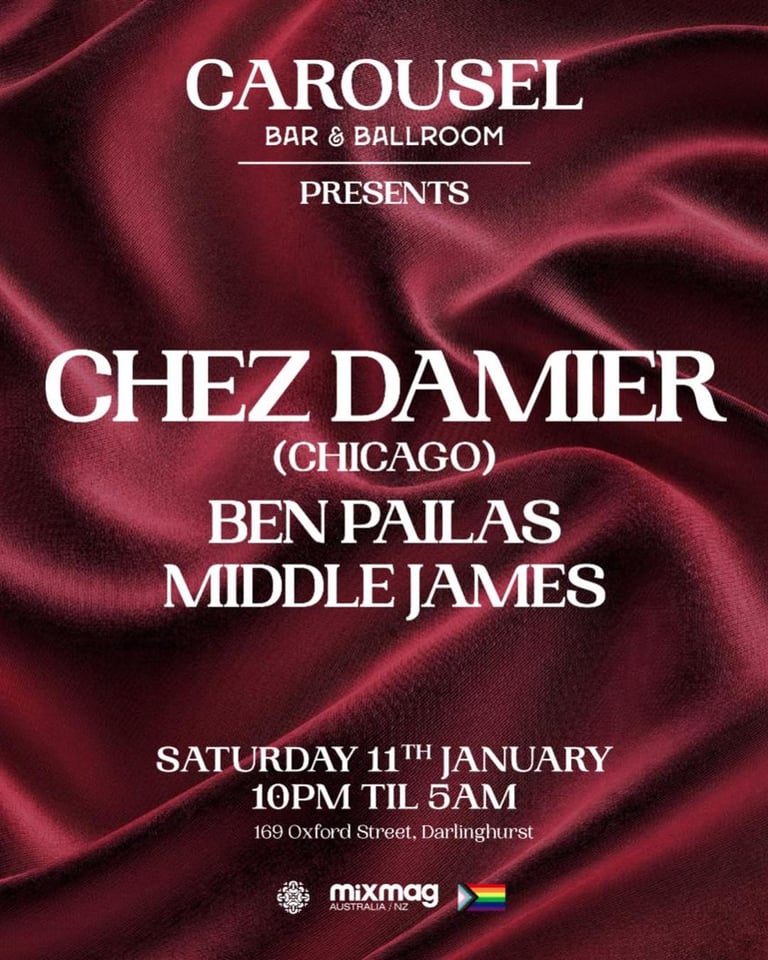 Carousel Presents. Chez Damier (Chicago) // Saturday January 11th