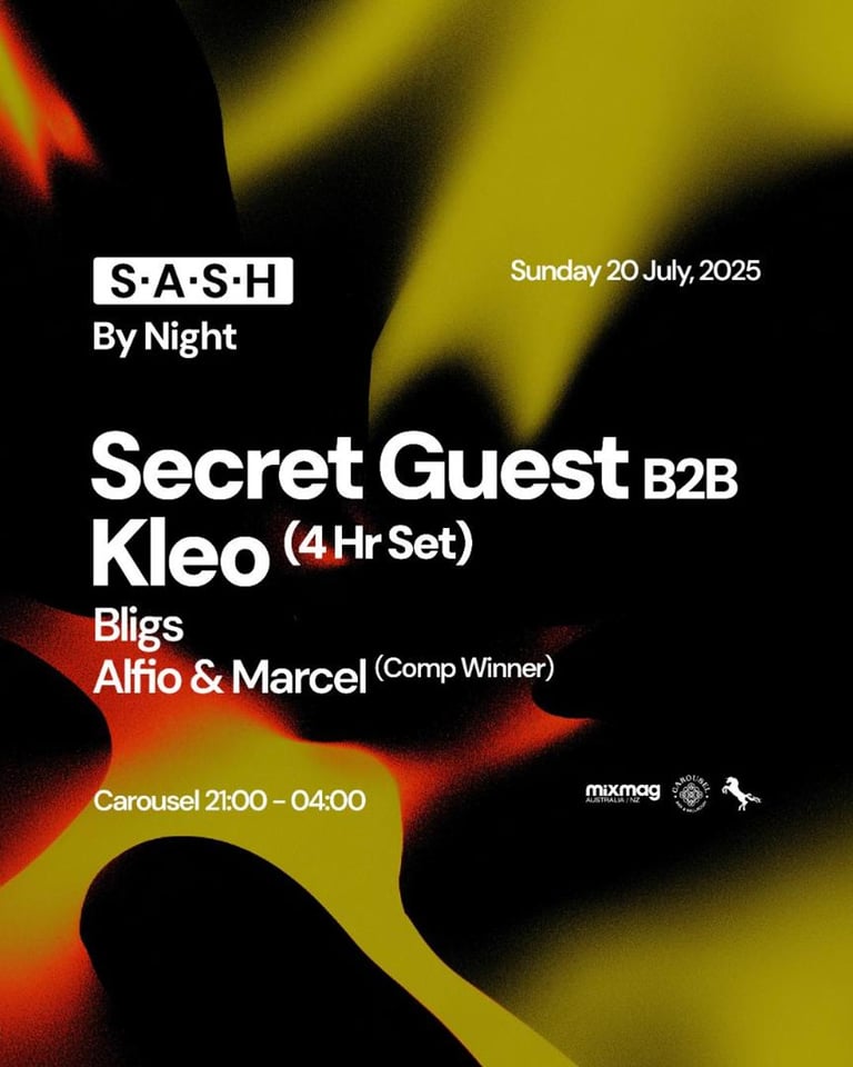 S.A.S.H By Night Secret Guest b2b Kleo 4Hr Set Sunday 20th July