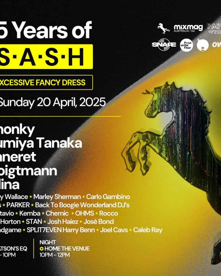 15 Years Of S.A.S.H Easter Long Weekend Excessive Fancy Dress