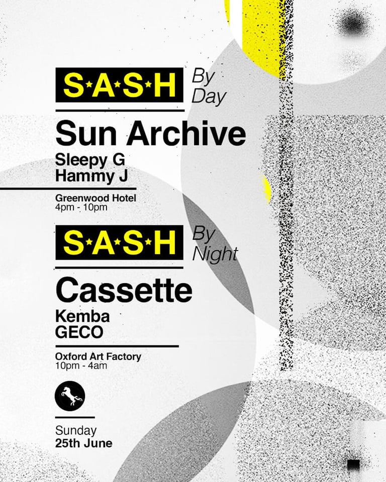 S.A.S.H By Day & Night Sun Archive Cassette Sunday 25th June